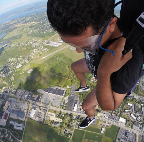 IT WILL BE HARD TO TOP THIS FOR EXCITEMENT: Jeremiah Hernandez, the Program Manager for E for All and Groundwork! member took a sky-dive off Newport, RI last weekend. Yeah - he just had to raise the bar...see below for some Earth-bound things to do this weekend. 