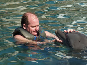 Mark Collins & dolphin