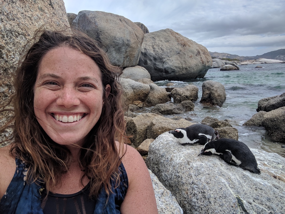 Remote Year Jenna with Penguins