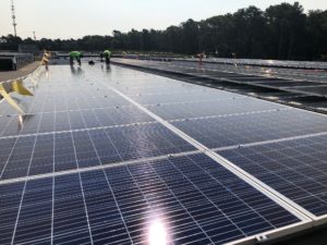 on the job solar construction