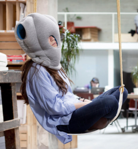 Ostrich Pillow great for hammock coworking naps!