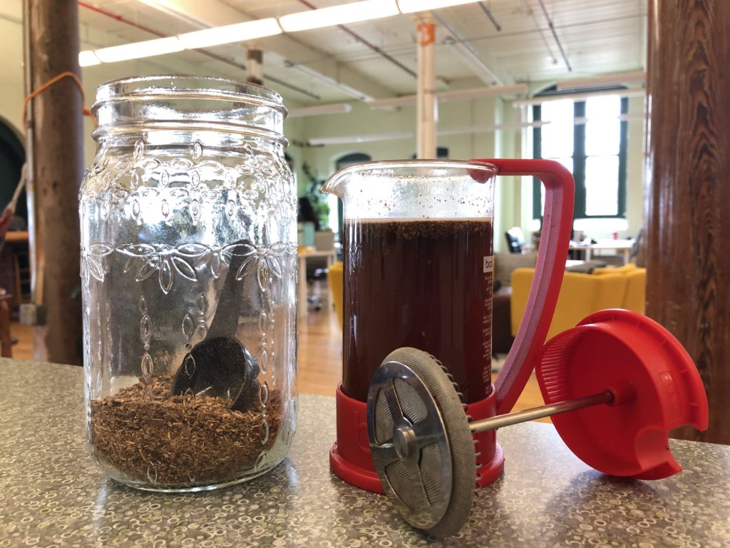 Brewing Rasa adaptogenic coffee at Groundwork