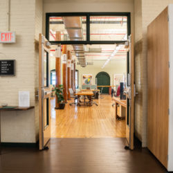entrance to Groundwork - coworking in New Bedford