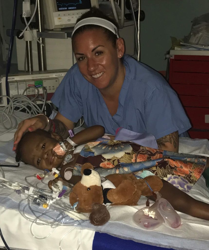 Sasha Griffith on a medical mission in Haiti